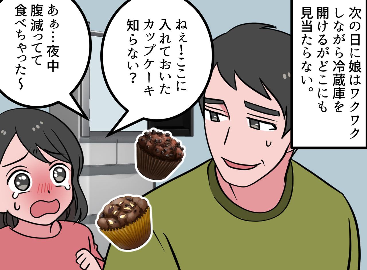 画像2: つまみ食い夫と娘手作りのカップケーキ