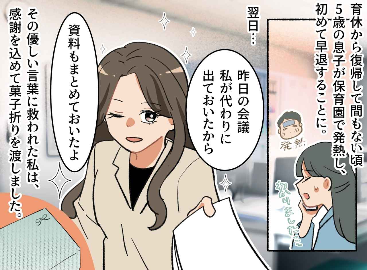 画像1: 復帰後初めての発熱