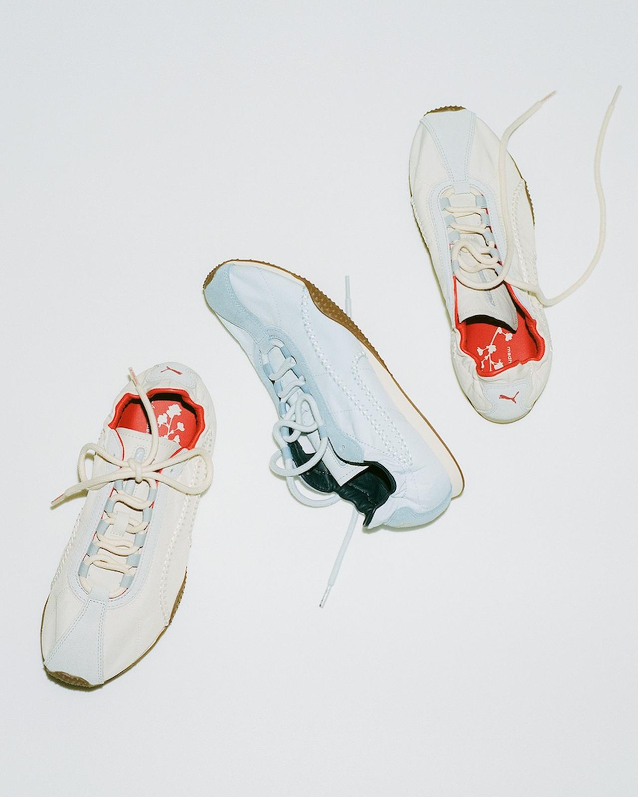 画像: PUMA x Madhappy Hストリート スニーカー（Alpine Snow-Cool Light Gray、Soft Blue-Blue Wash-Gum）各¥22,000（ともにプーマ）※プーマ公式オンラインストアでは、アプリ限定での販売となります。 展開：23〜27cm（1cm刻み） 出典：プーマ