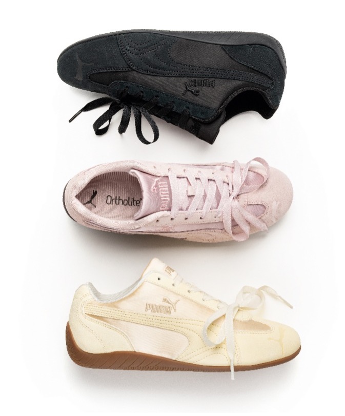 画像: スピードキャット エトワール スニーカー（PUMA Black、Misty Pink-Chocolate Fondue、Buttercream-Gum）各¥15,400（すべてプーマ） 展開：22.5〜25.5cm 出典：プーマ