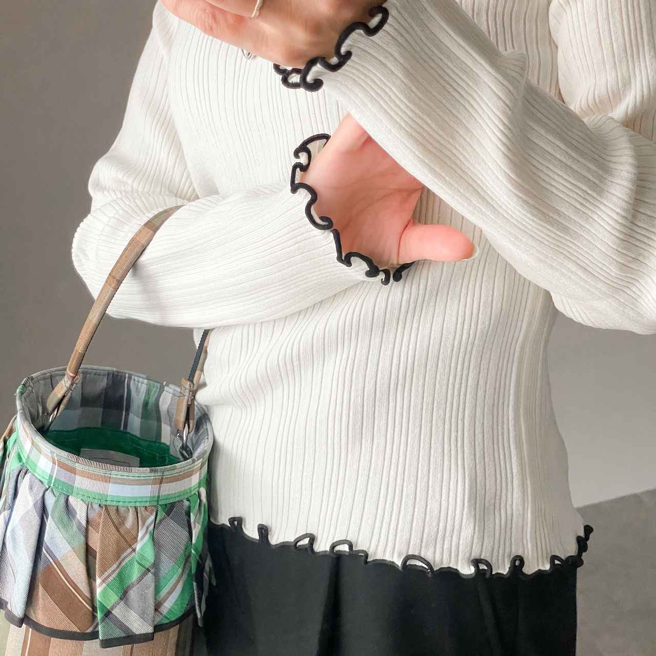 画像: 実は、裾も……♡
