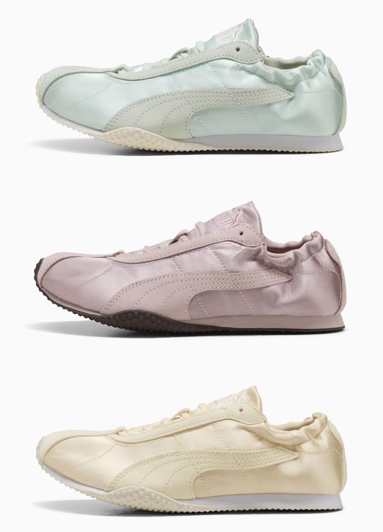 画像: 【PUMA】Hストリート エトワール スニーカー（セージグロー／ウォームホワイト、ミスティピンク／チョコレートフォンデュ、バタークリーム／ヴェイパーグレー／プーマホワイト）各¥13,750（すべてプーマ） 展開：22〜26cm（0.5cm刻み） 出典：プーマ