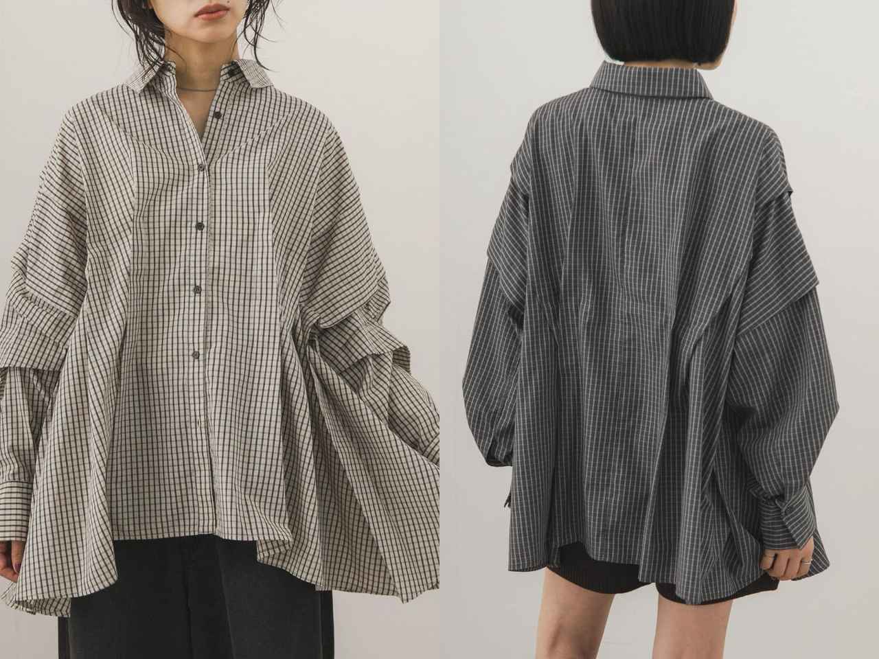 画像: 「ランダムタックチェックシャツ」各¥7,700 出典:KBF