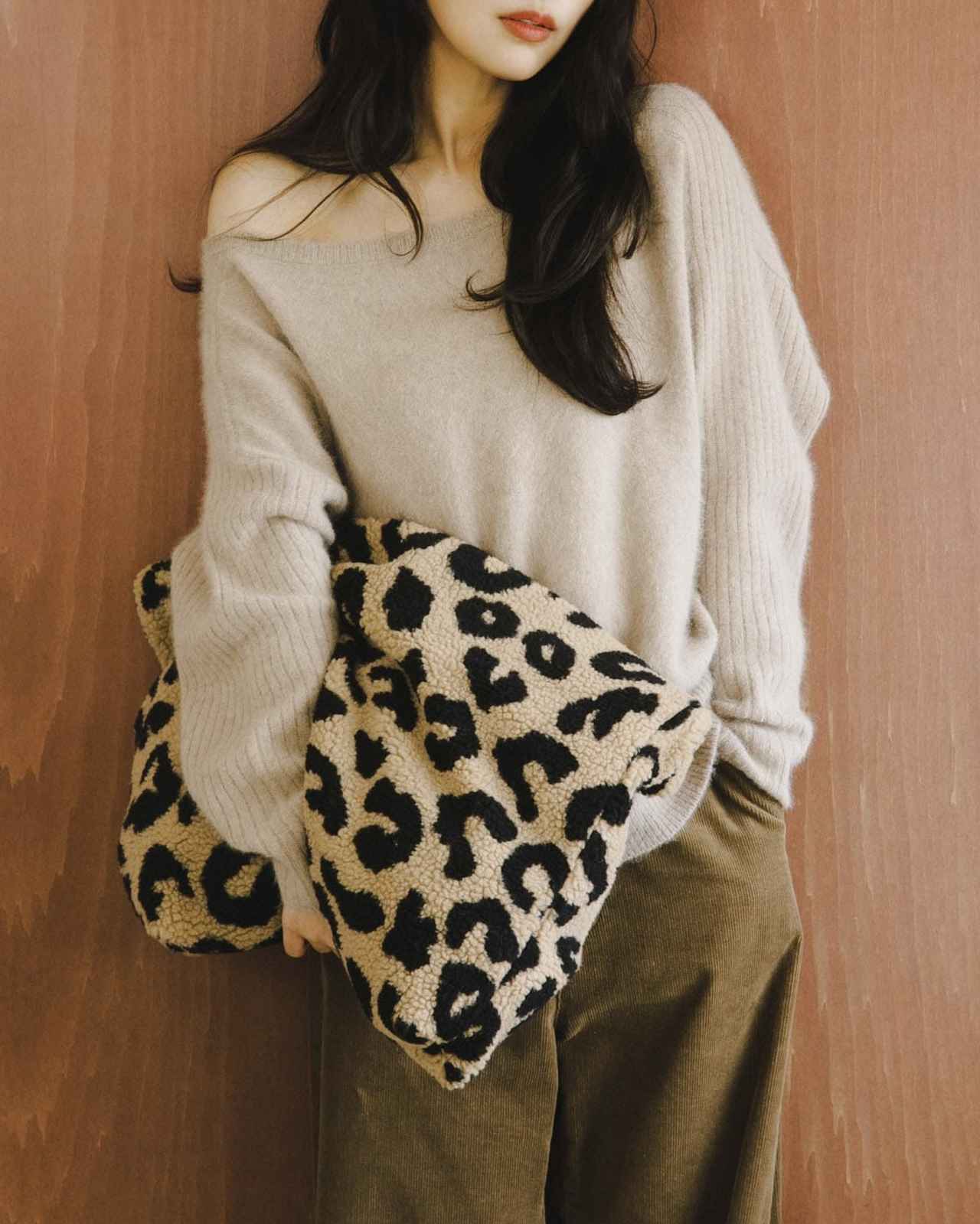 画像: 『別注』AJUGA.×RODE SKO ボアトートバッグ（レオパード）¥7,700（ロデスコ）  出典：ロデスコ