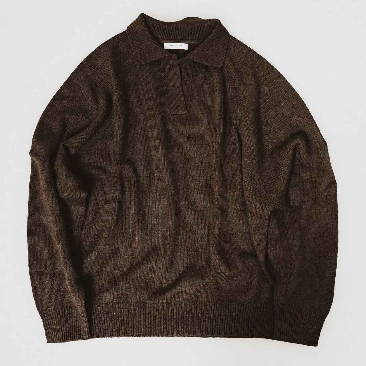 画像: 「ポロ襟 スキッパー ニット プルオーバー」¥4,994 出典:フリークス ストア