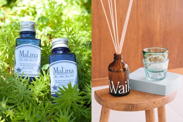 画像: 「マリナ」アロハスピリットオイル 30ml 7,370円、ルームフレグランス Marina Beach Series 200ml 9,900円◎7月9日(水)~15日(火)