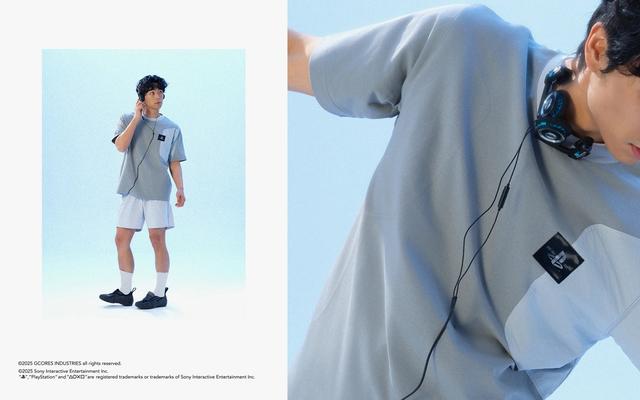 画像2: Gcores Industries×PlayStation Color-Blocked Short-Sleeve T-Shirt