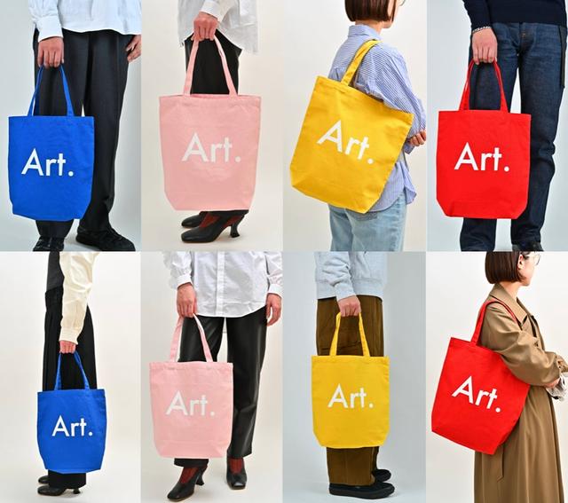 画像: トートバック　価格：¥2,970（税込）　サイズ：フリー　カラー：ブルー,ピンク,イエロー,レッド