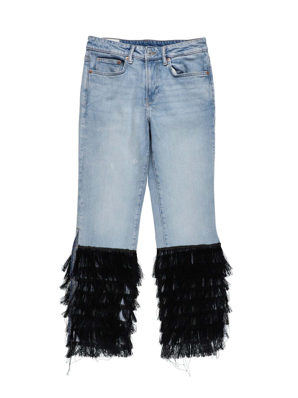 画像: ＜UPCYCLED＞FRINGE HEM DENIM ¥35,000+tax