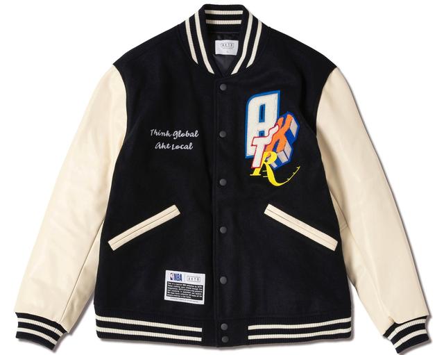 画像1: NBAxAKTR VARSITY JACKET NV