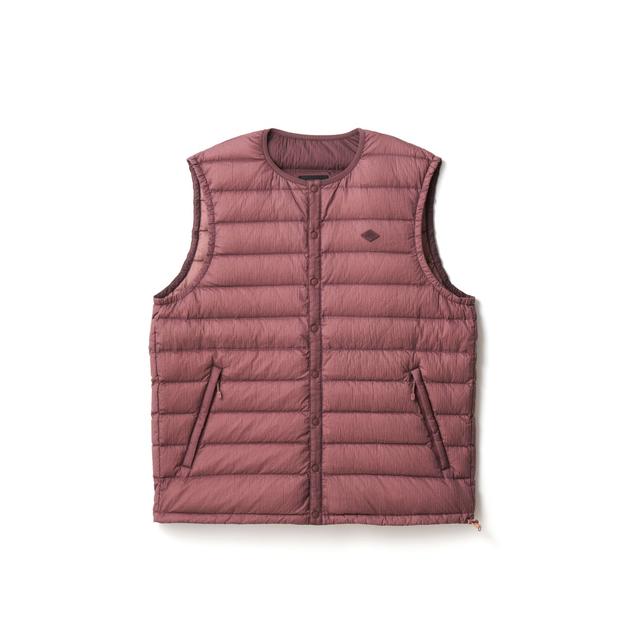 画像: NYLON TAFFETA WHITE GOOSE INNER DOWN VEST ¥36,300 (税込) DK,PINK