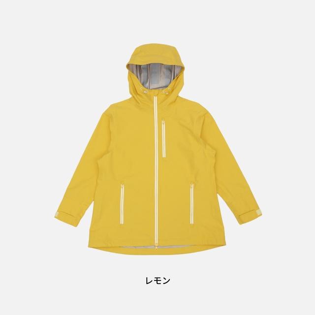 画像2: 防風性・撥水性の高い薄手のシェル素材に、特殊ウレタン透湿フィルムをラミネートした女性にうれしい高機能の透湿防水ロングジャケット