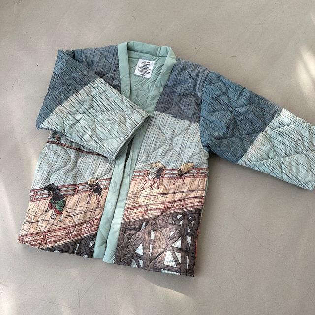 画像: 夕立:雨の細かな描写が全面に。