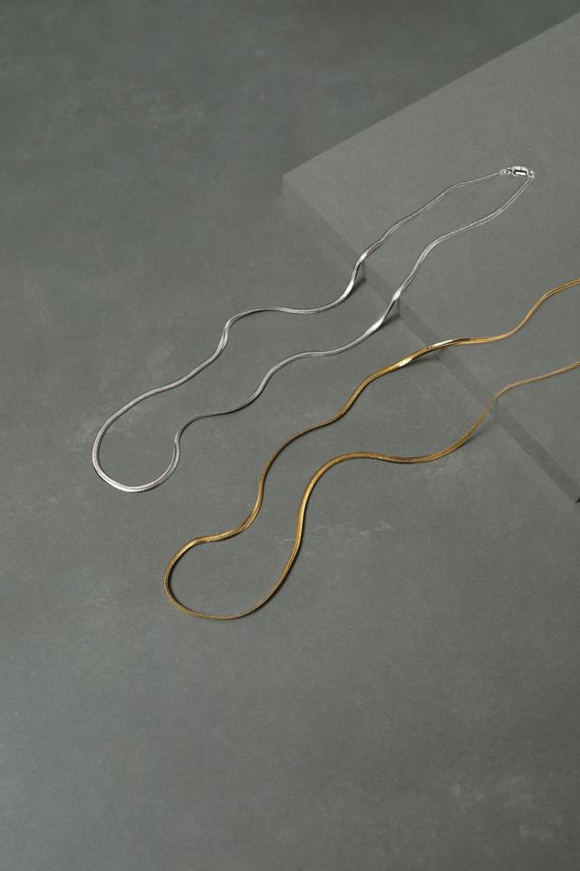 画像1: 『Modern Snakechain Necklace(モダン スネイクチェーン ネックレス)』