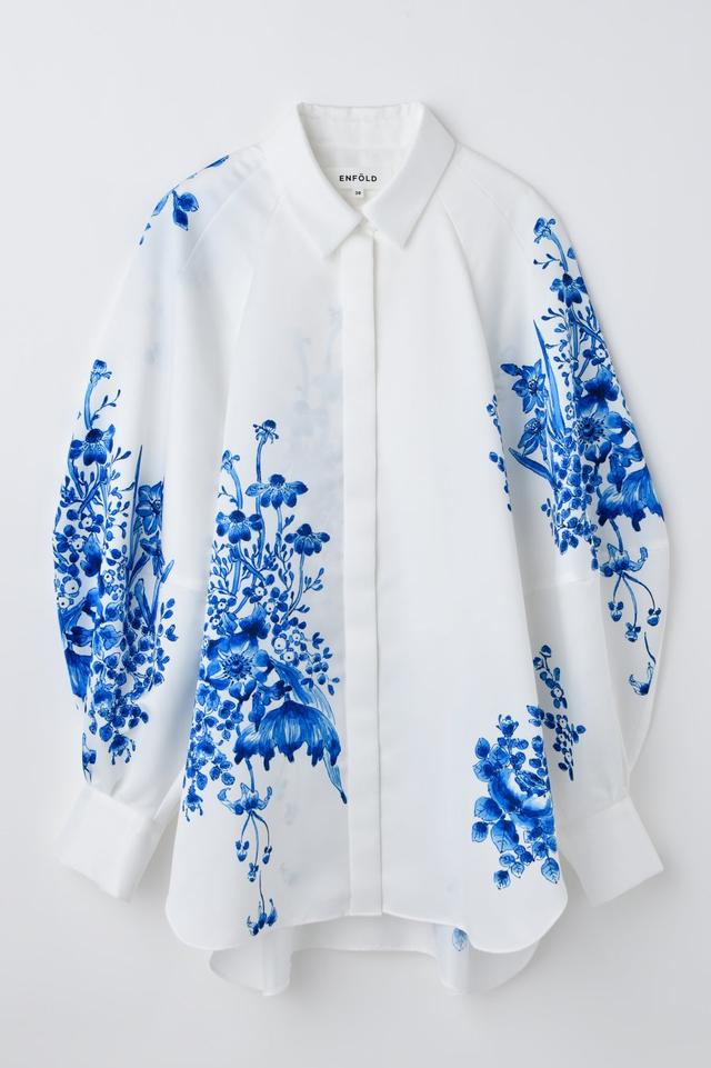 画像: CIRCLE DORAPE SHIRT / WHITE / ¥57,200