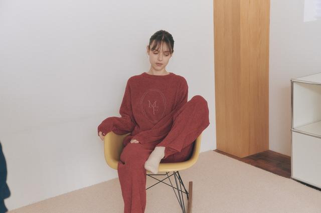 画像: マフィンニット ルームウェアセット(レッド)