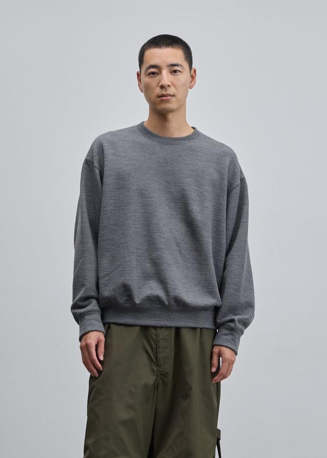 画像: ウール裏毛スウェット（CHARCOAL）¥24,200