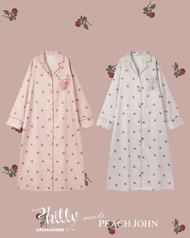 画像5: 3.肌側起毛プリントサテンシャツワンピース