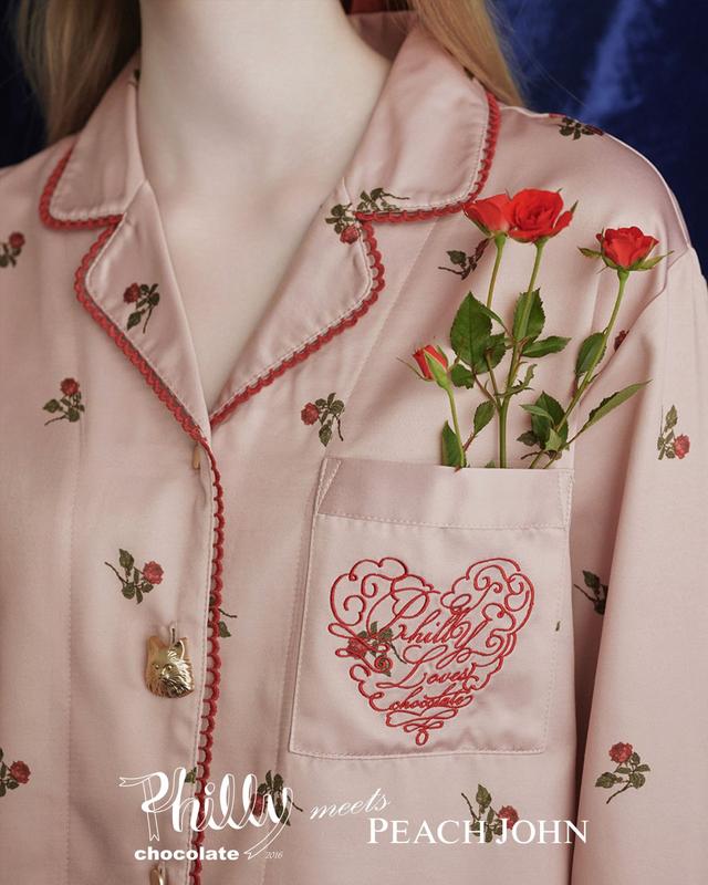 画像2: 1.肌側起毛プリントサテンシャツパジャマ