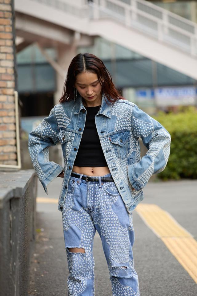 画像: ハンドステッチ_デニムジャケット ¥99,000(tax in)