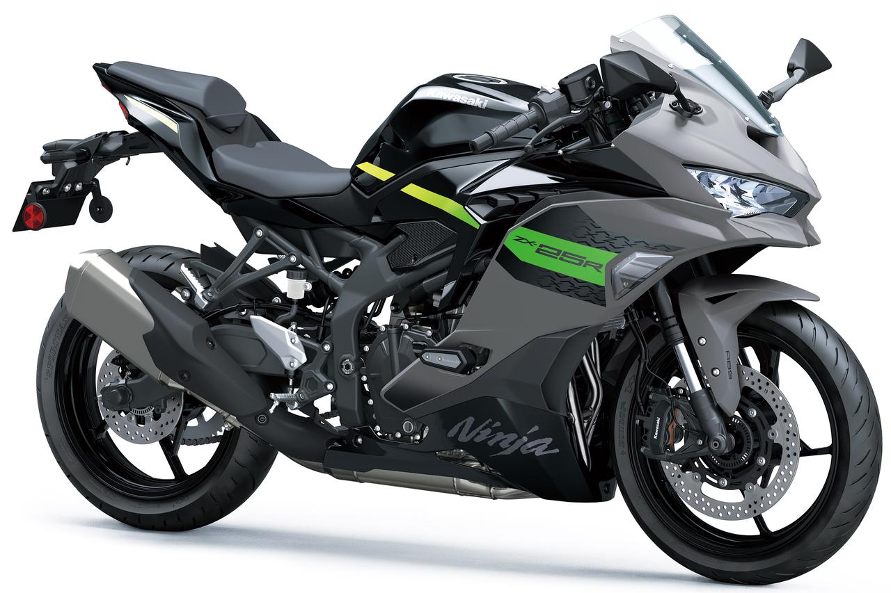 画像: Kawasaki Ninja ZX-25R SE 2026年モデル 総排気量:249cc エンジン形式:水冷4ストロークDOHC4バルブ並列4気筒 シート高:785mm 車両重量:184kg 発売日:2025年10月1日(水) 税込価格:101万4200円