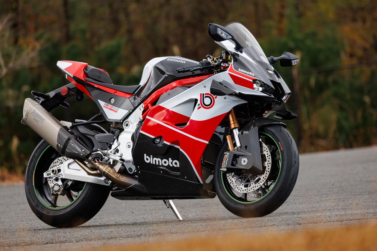 画像: bimota KB998 Rimini 2025年モデル 総排気量：998cc エンジン形式：水冷4ストロークDOHC4バルブ並列4気筒 シート高：830mm 車両重量：207kg 発売日：2025年10月29日 税込価格：693万円