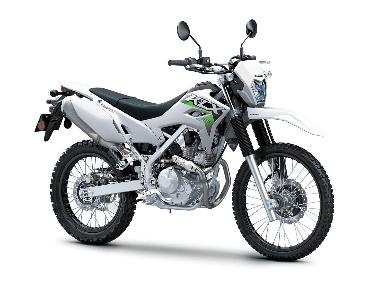 画像: Kawasaki KLX230 S 2026年モデル 総排気量：232cc エンジン形式：空冷4ストロークSOHC2バルブ単気筒 シート高：845mm 車両重量：133kg 発売日：2025年9月15日 税込価格：61万6000円