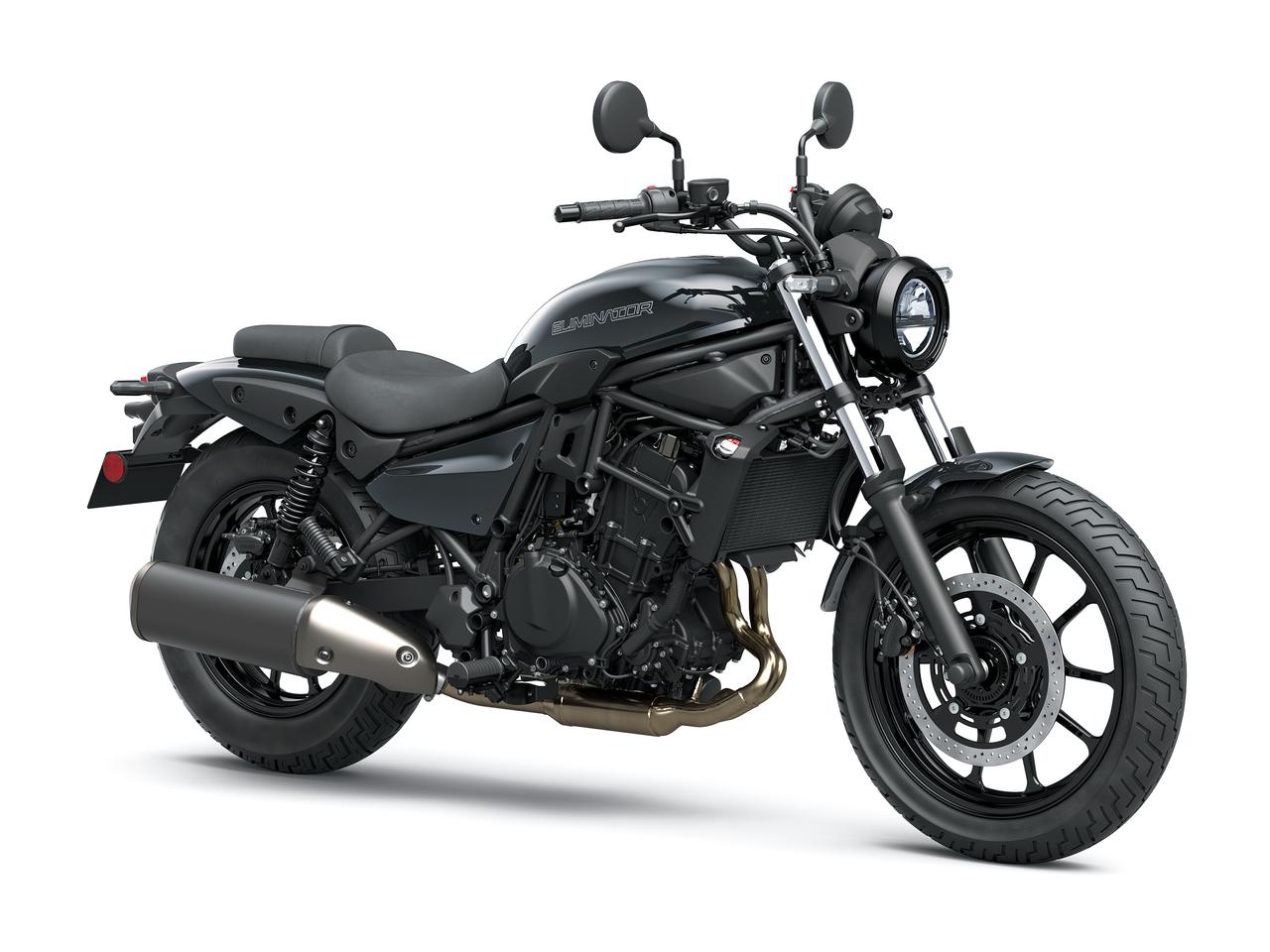 画像: Kawasaki ELIMINATOR 2027年モデル 総排気量：398cc エンジン形式：水冷4ストDOHC4バルブ並列2気筒 シート高：735mm 車両重量：176kg 発売日：2026年7月18日（土） 税込価格：85万8千円 カラー：エボニー