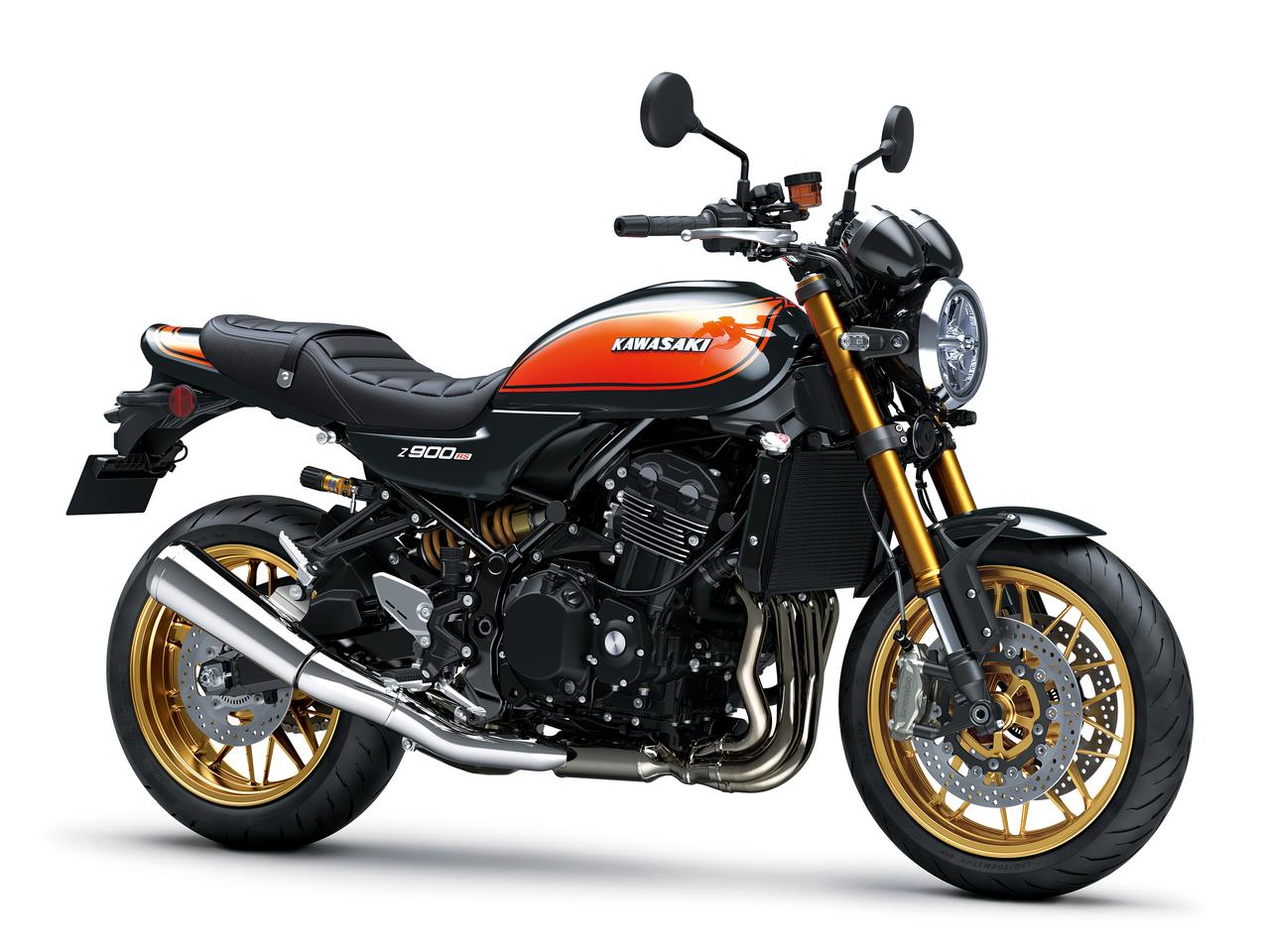 画像: Kawasaki Z900RS SE 2027年モデル 総排気量:948cc エンジン形式:水冷4ストDOHC4バルブ並列4気筒 シート高:820mm 車両重量:217kg 発売日:2026年8月1日(土) 税込価格:183万7000円(カワサキケアモデル) カラー:メタリックスパークブラック(継続カラー)