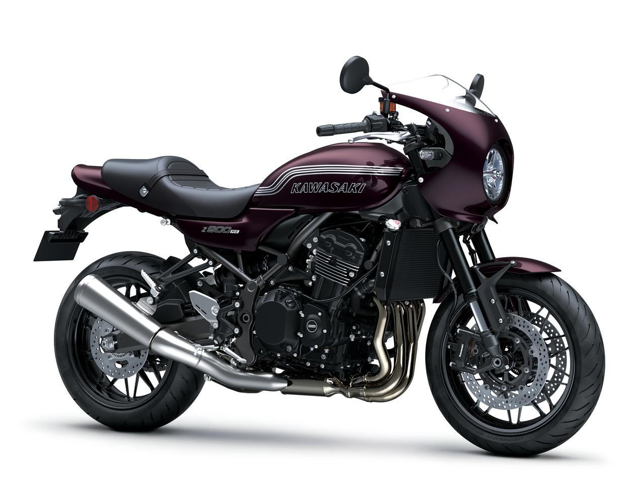 画像: Kawasaki Z900RS CAFE 2027年モデル 総排気量:948cc エンジン形式:水冷4ストDOHC4バルブ並列4気筒 シート高:820mm 車両重量:218kg 発売日:2026年8月1日(土) 税込価格:154万円(カワサキケアモデル) カラー:キャンディトーンレッド