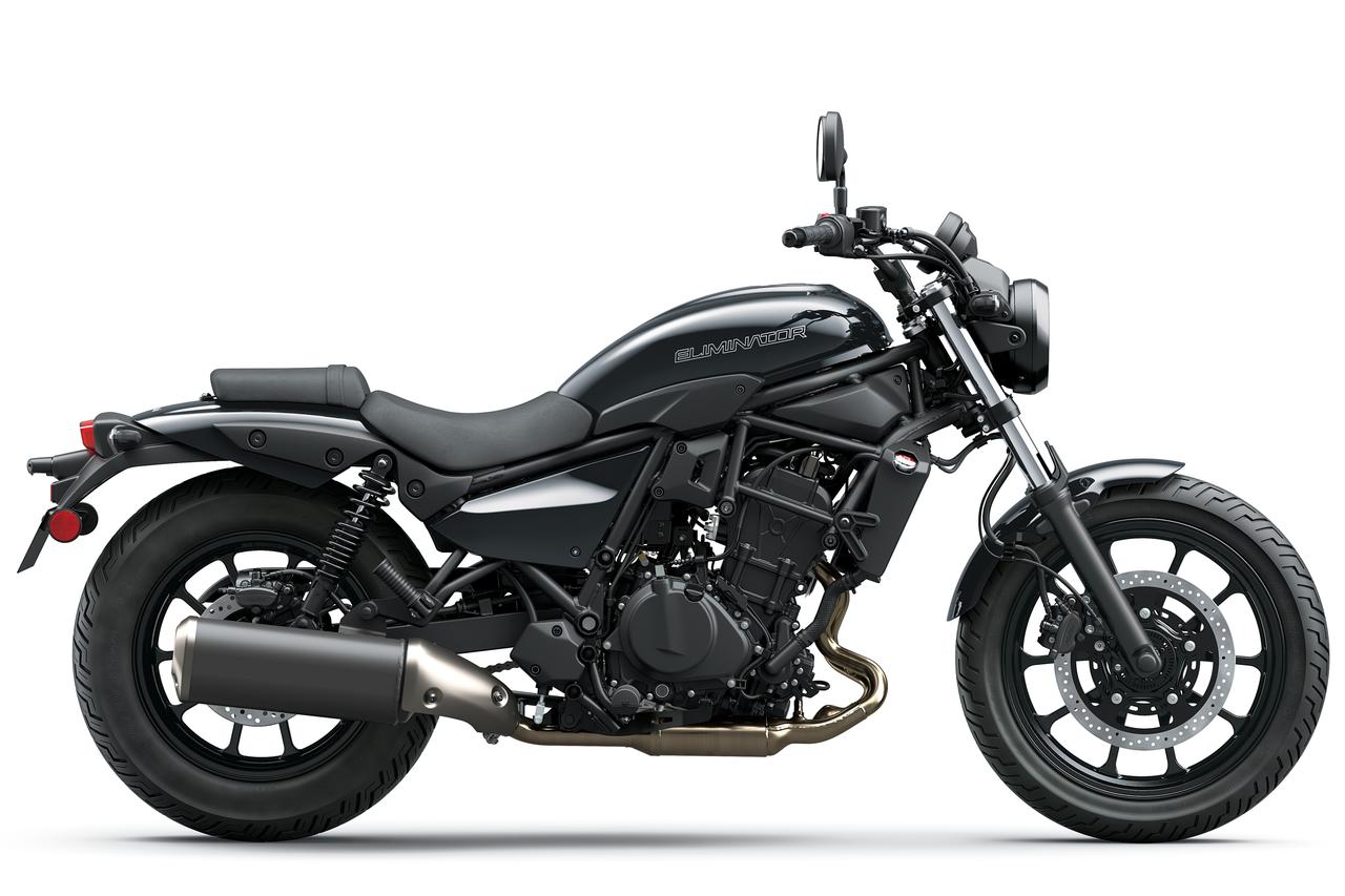 画像: Kawasaki ELIMINATOR 2027年モデル 総排気量:398cc エンジン形式:水冷4ストDOHC4バルブ並列2気筒 シート高:735mm 車両重量:176kg 発売日:2026年7月18日(土) 税込価格:85万8000円 ▶▶▶製品ページはこちら