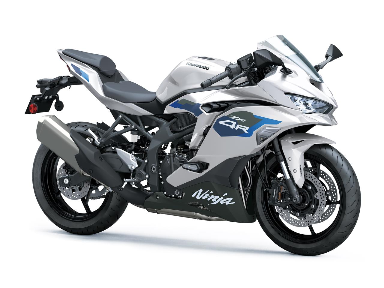 画像: Kawasaki Ninja ZX-4R SE 2027年モデル 総排気量：399cc エンジン形式：水冷4ストDOHC4バルブ並列4気筒 シート高：800mm 車両重量：190kg 発売日：2026年8月1日（土） 税込価格：117万7000円 カラー：ギャラクシーシルバー