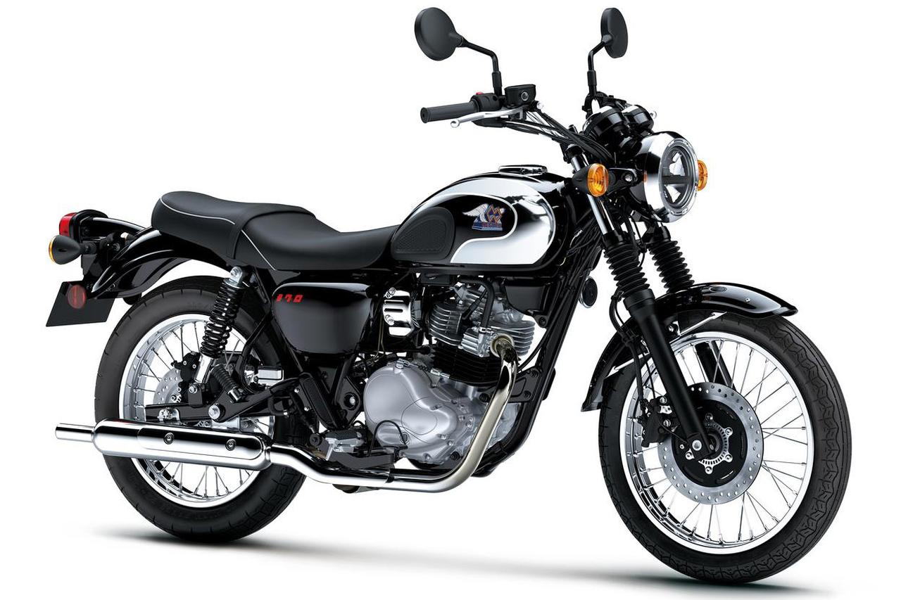 画像: Kawasaki MEGURO S1 2026年モデル 総排気量：232cc エンジン形式：空冷4ストロークSOHC2バルブ単気筒 シート高：740mm 車両重量：143kg 発売日：2025年9月15日 税込価格：74万2500円