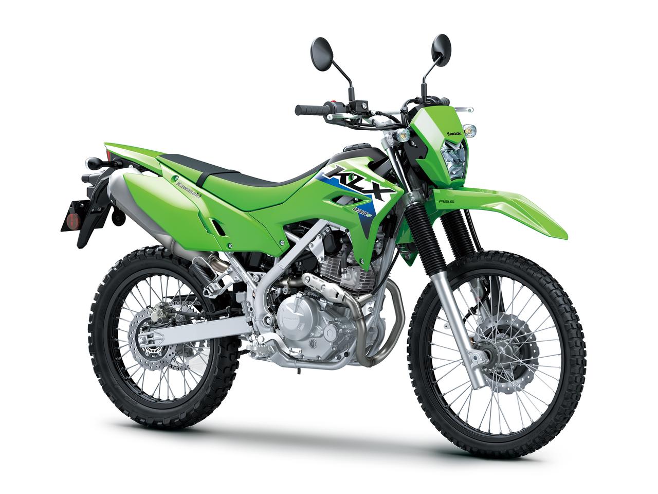 画像: Kawasaki KLX230 S 2026年モデル 総排気量：232㎤ エンジン形式：空冷4ストローク単気筒/SOHC 2バルブ シート高：845mm 車両重量：133kg カラー：ライムグリーン メーカー希望小売価格：616,000円（本体価格560,000円/消費税56,000円）