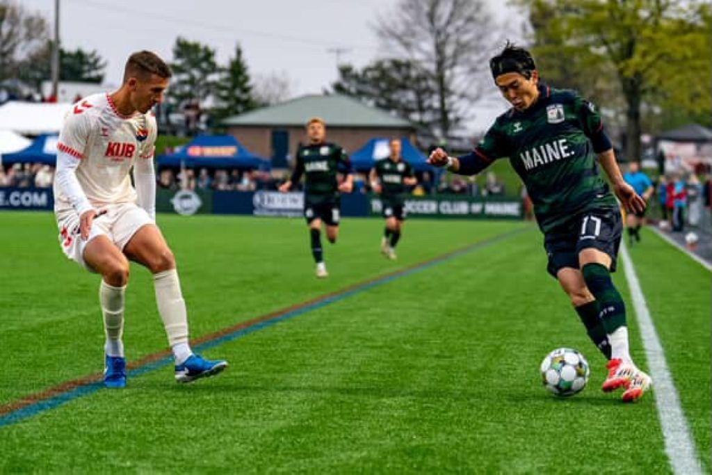 画像: 今季よりアメリカでプレーする和田（右、本人提供写真） (C)Qoly