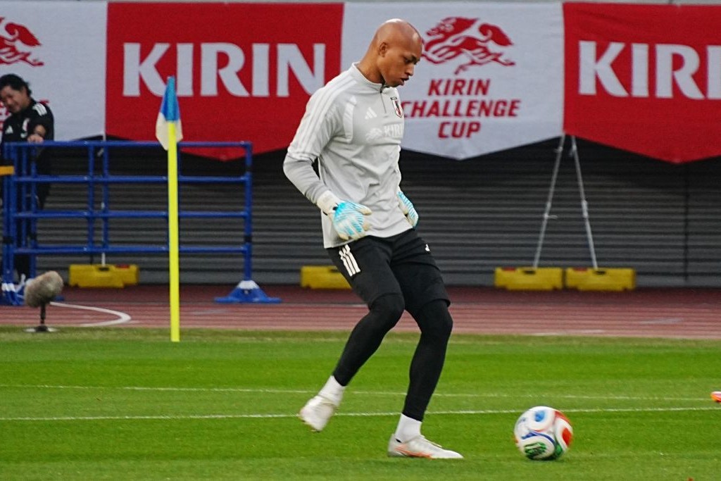 画像1: 前日練習時の小久保(写真:浅野凜太郎) (C)Qoly