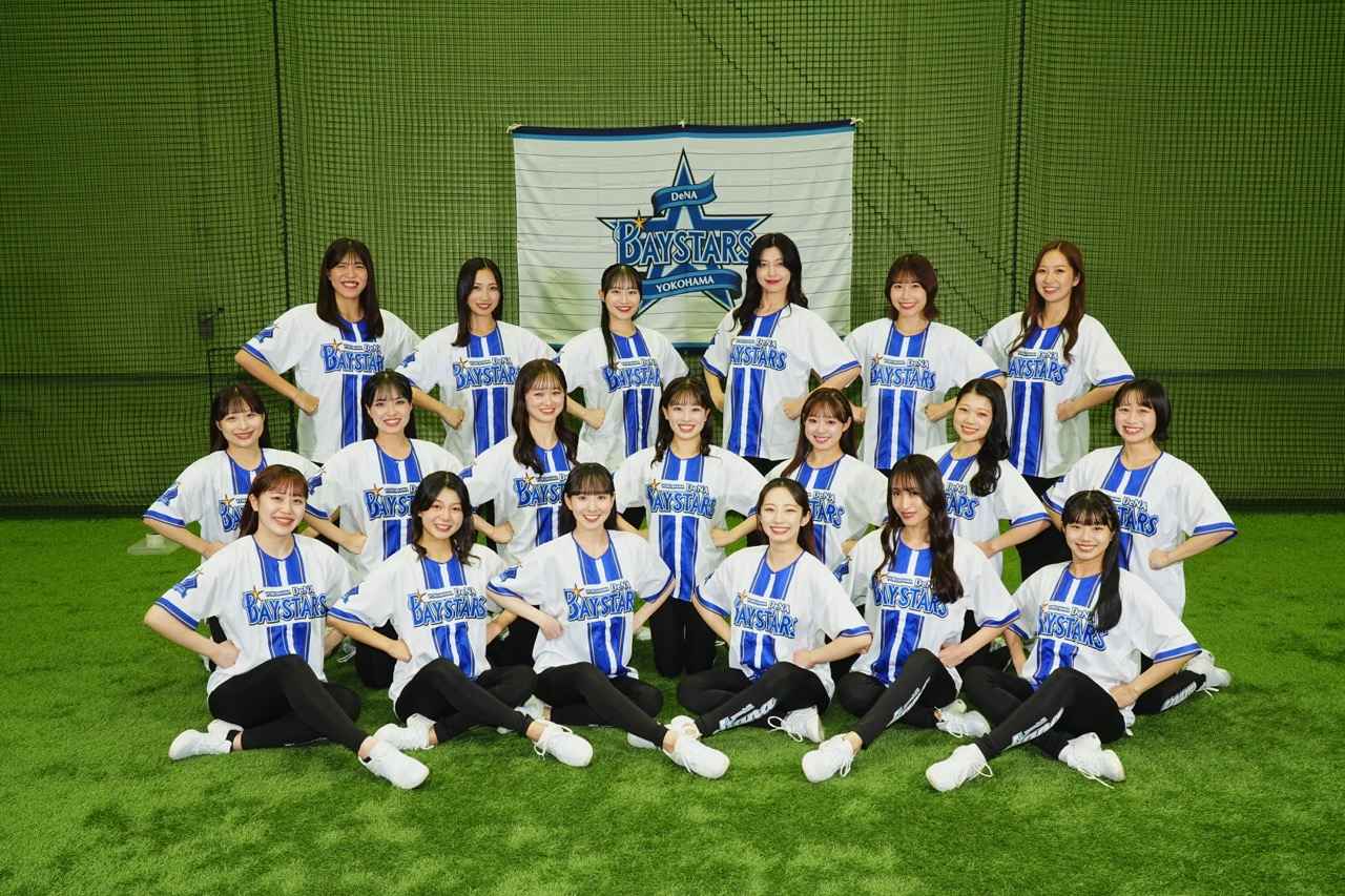 画像: 球団提供：(後列左から) Misa Arisa Ibuki Reina Rei Yuko、(中央列左から) Sakura Moeka Sae Shizuku Miai Natsuki Noa、(前列左から) Konatsu Shion Mio Rinon Erina Nene