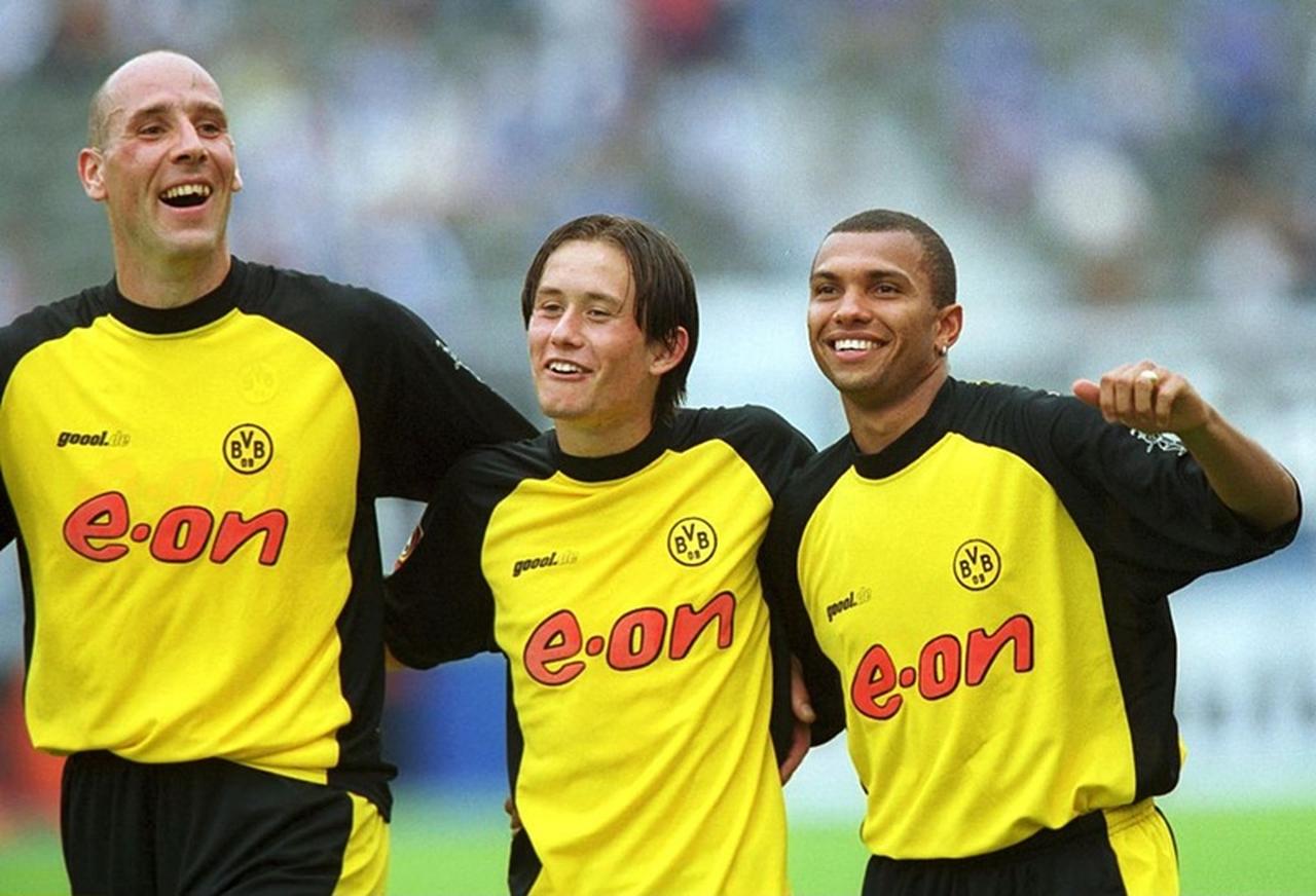 画像: ドルトムント時代のコラー（左）、ロシツキー（中央）、アモローゾ（右）