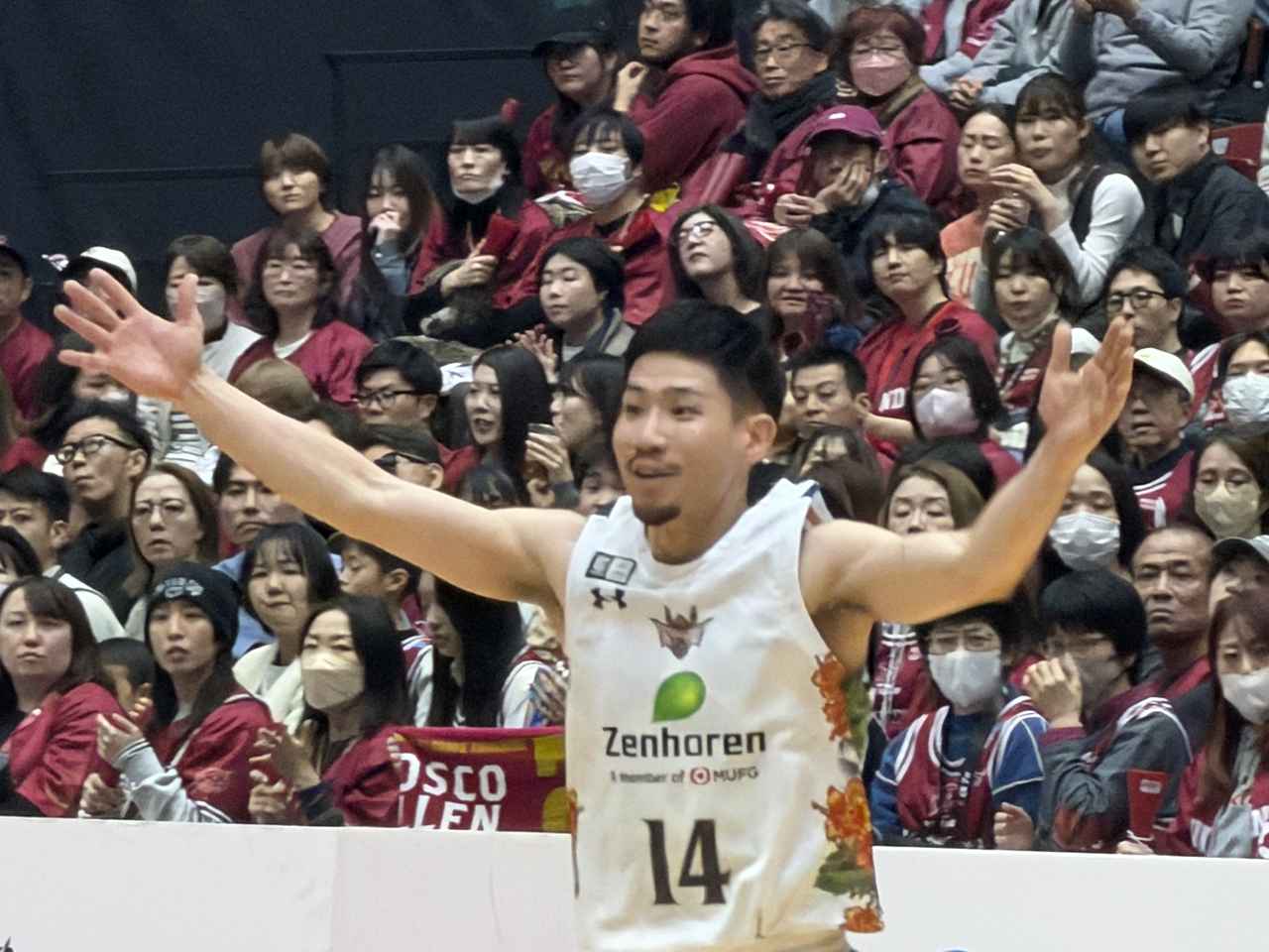 画像: 岸本隆一（琉球 #14）