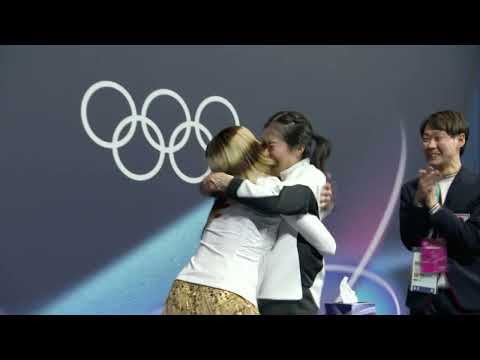 画像: 【中井亜美・メダル決定の瞬間！】順位分からず…最後はアリサ・リウと大喜び！｜ミラノ・コルティナオリンピック www.youtube.com