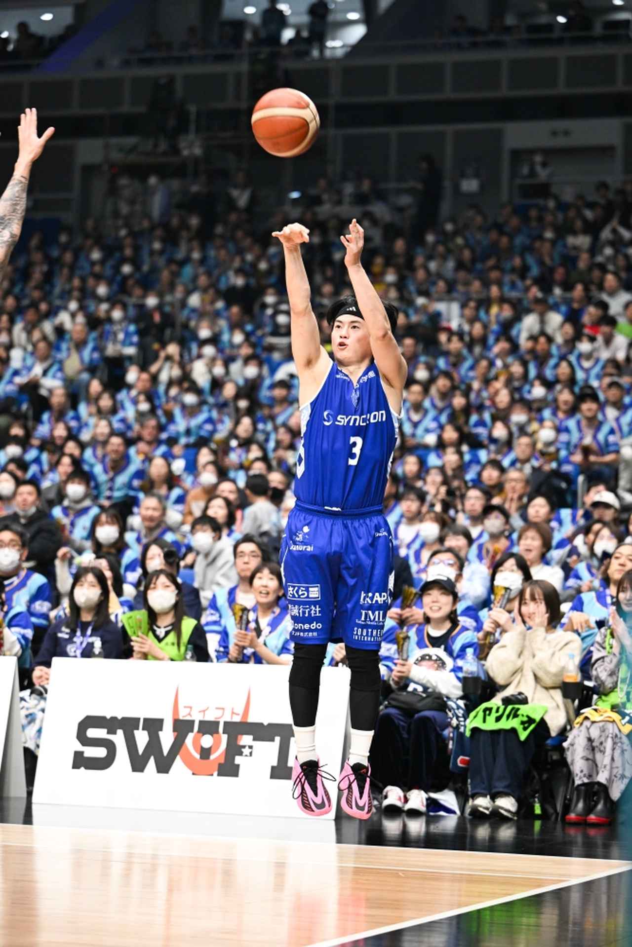 画像: 安藤誓哉（#3/181cm/PG）©B-CORSAIRS