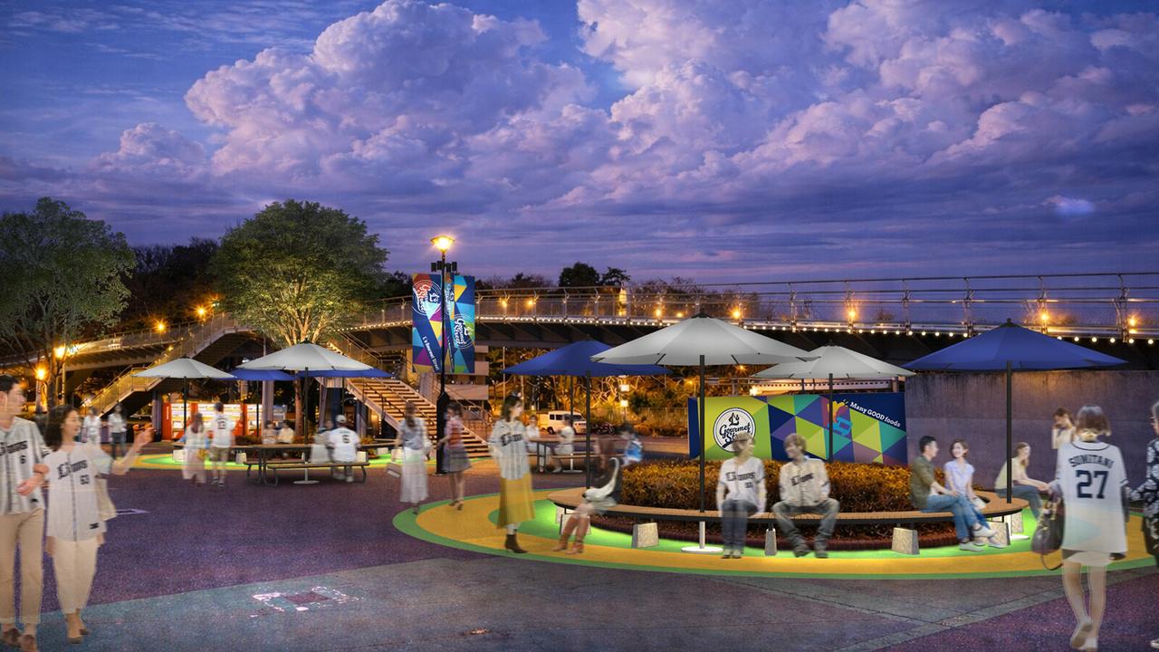 画像: L'sグルメストリート イメージ(提供:埼玉西武ライオンズ)