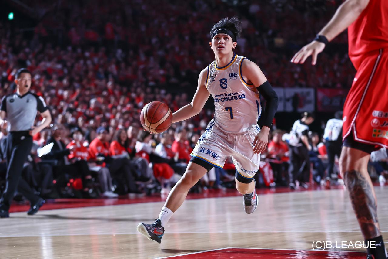 画像: 第31節【千葉ジェッツ vs 滋賀レイクス】游艾喆（#7/180cm/PG）(c)B.LEAGUE