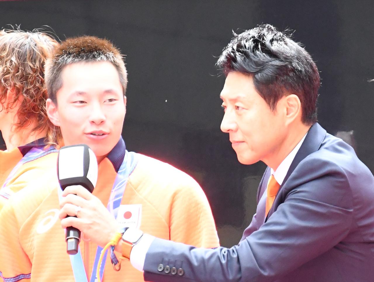 画像: 木村葵来選手（スノーボード・男子ビッグエア／金メダル）