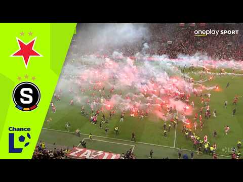 画像: Chance Liga Highlights: SK Slavia Praha - AC Sparta Praha (nedohráno) www.youtube.com