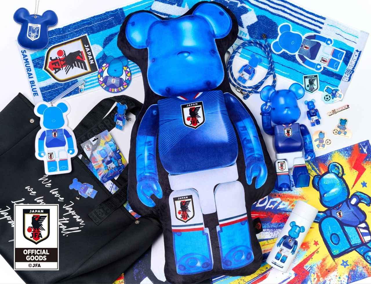 画像: BE@RBRICK「サッカー日本代表Ver.」100％＆400％発売決定！1000％クッションなど全13種…6月5日より順次発売