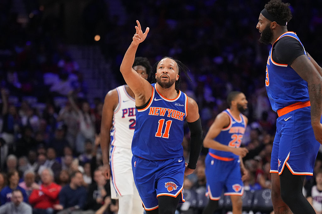 画像: ニックスのジェイレン・ブランソン（2026年5月10日、76ers戦）｜写真：Jesse D. Garrabrant/NBAE via Getty Images