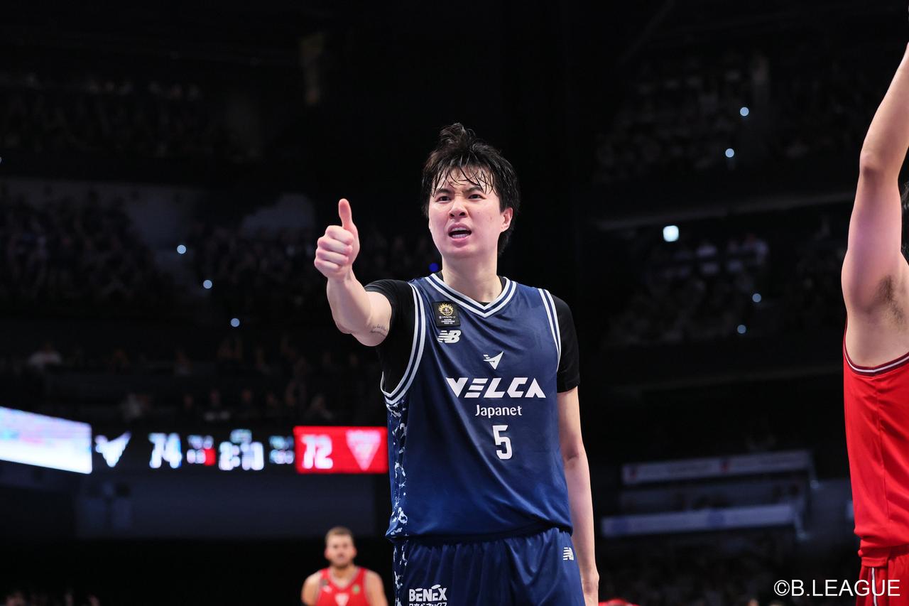 画像: 長崎ー千葉J 第4クォーター、シュート後の長崎・イ=2026年5月15日、ハピネスアリーナ