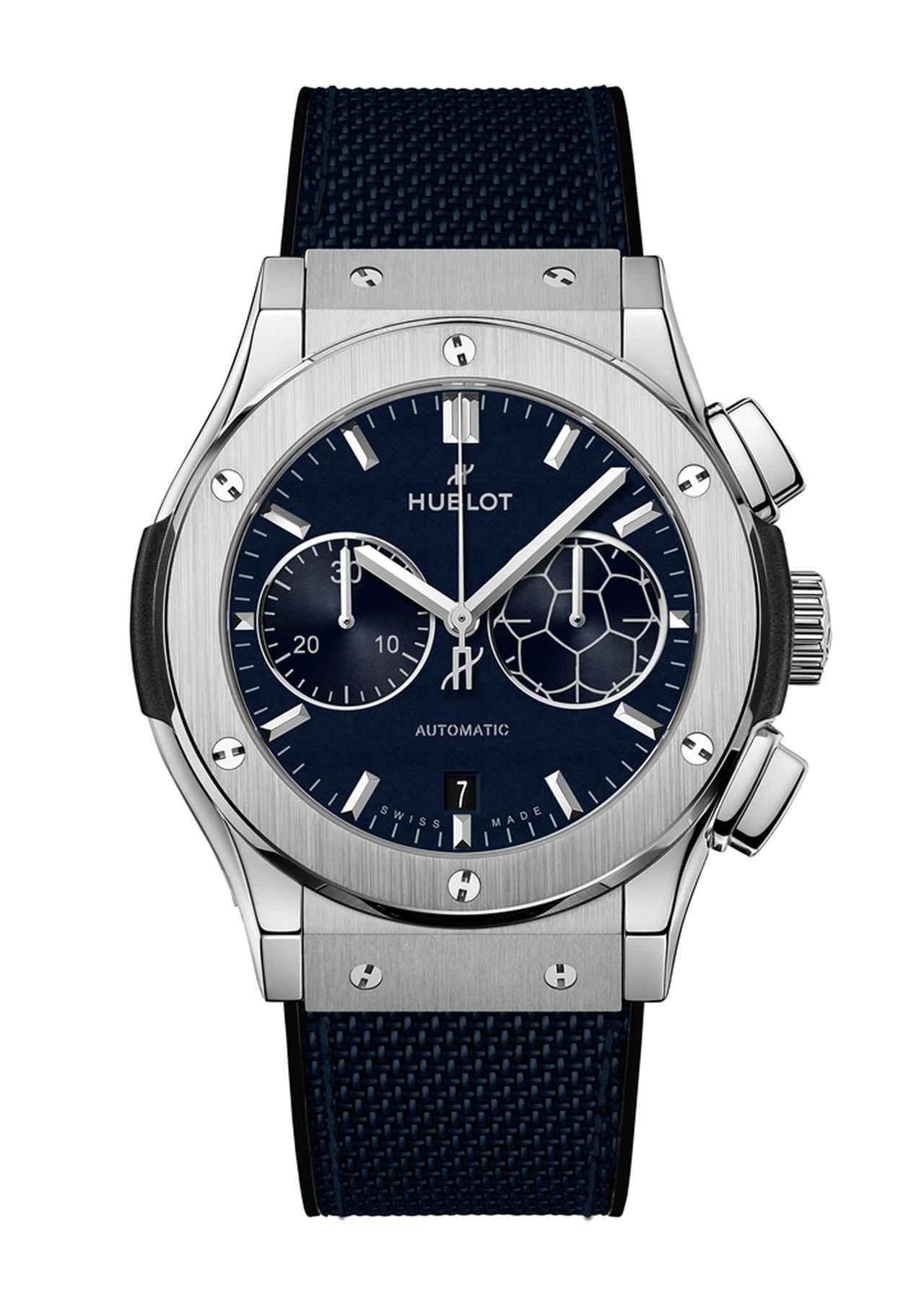 画像4: Hublot Classic Fusion Chronograph Titanium Blue Victory
