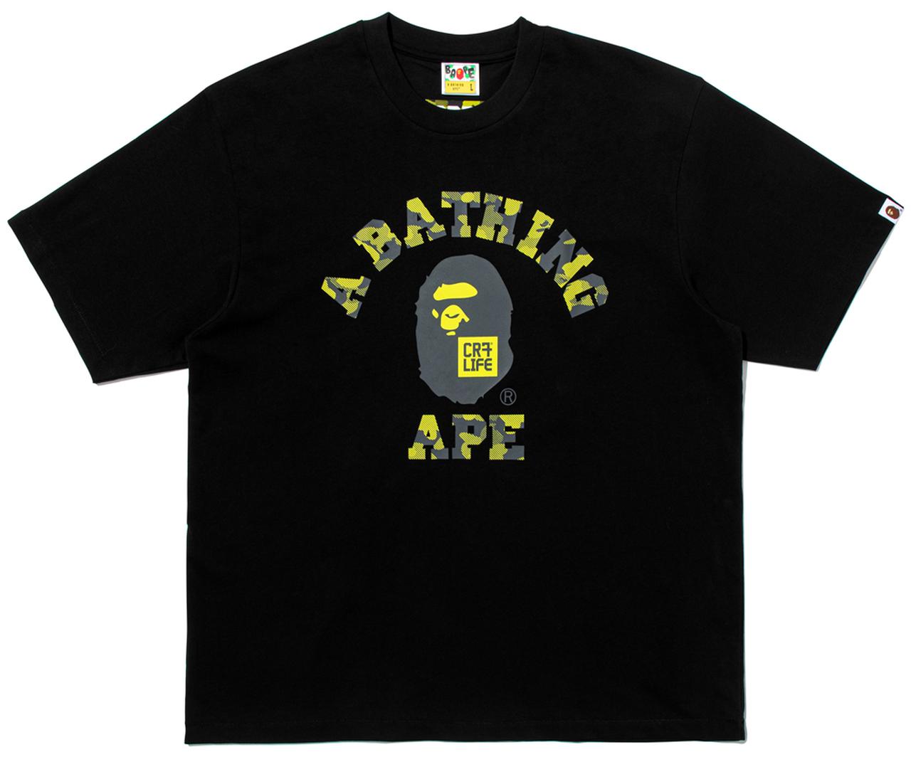 画像1: BAPE® X CR7® LIFE COLLEGE RELAXED FIT TEE BLACK
